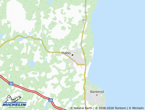 MICHELIN Habo map - ViaMichelin