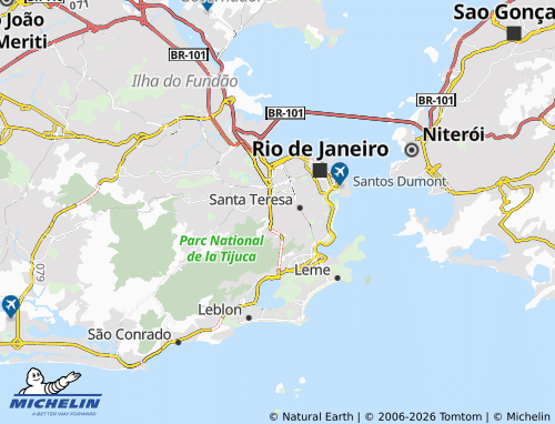 Mapa MICHELIN Rio Comprido - ViaMichelin