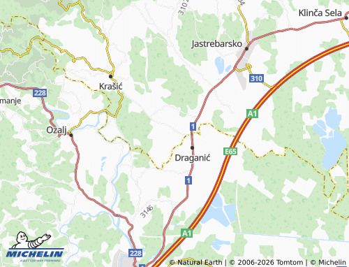 Carte MICHELIN Guci Draganićki - ViaMichelin