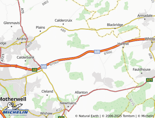MICHELIN Kirk of Shotts map - ViaMichelin