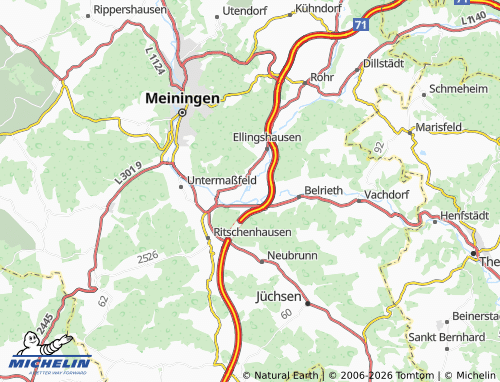 MICHELIN Einhausen map - ViaMichelin
