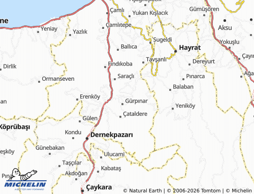 Mapa MICHELIN Uğurlu - ViaMichelin