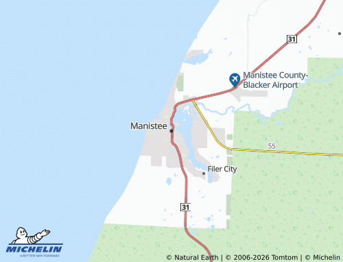 Mappa MICHELIN Manistee - ViaMichelin