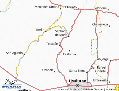 Carte MICHELIN Tecapán - ViaMichelin