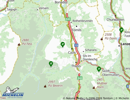Mapa MICHELIN Sarn - ViaMichelin
