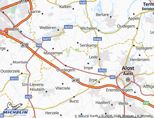 Kaart MICHELIN Smetlede - ViaMichelin