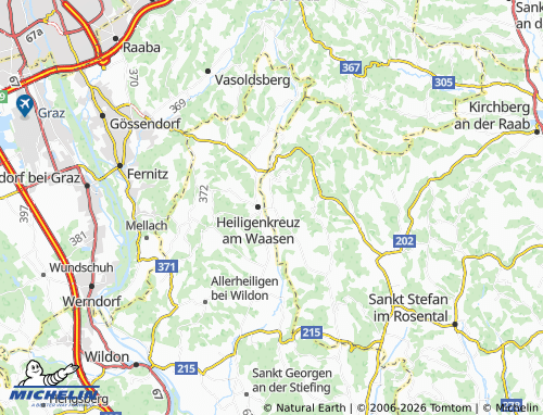 MICHELIN Pirching am Traubenberg map - ViaMichelin