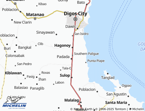 Mappa MICHELIN Southern Paligue - ViaMichelin