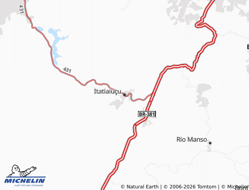 Mappa MICHELIN Itatiaiuçu - ViaMichelin