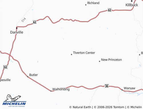 Carte MICHELIN Tiverton Center - ViaMichelin