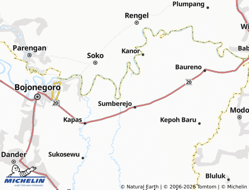 MICHELIN-Landkarte Sarangan - ViaMichelin