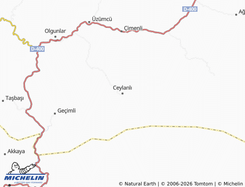 Mapa MICHELIN Ceylanlı - ViaMichelin
