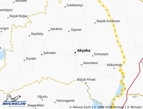 Mappa MICHELIN Topkaya - ViaMichelin