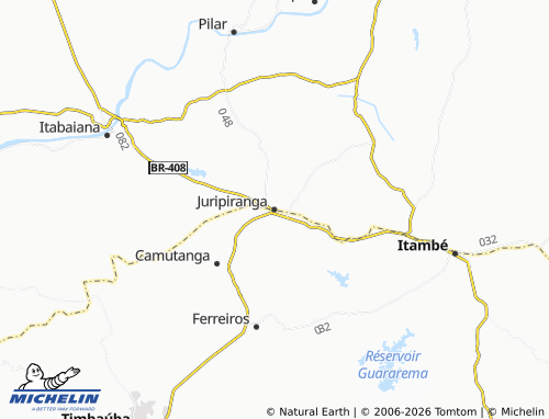 Mapa MICHELIN Juripiranga - ViaMichelin