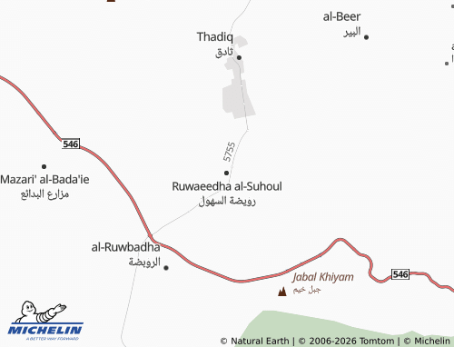 MICHELIN Rawdat Al Suhul map - ViaMichelin