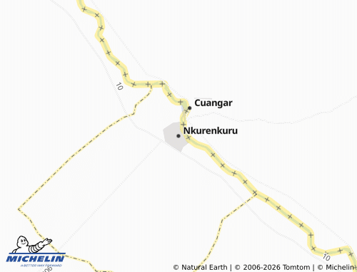 Mappa MICHELIN Nkurenkuru - ViaMichelin