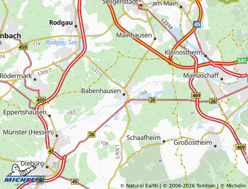 MICHELIN-Landkarte Babenhausen - ViaMichelin
