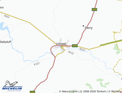 Mappa MICHELIN Listowel - ViaMichelin