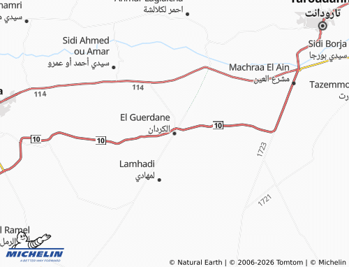 MICHELIN al-Kirdan map - ViaMichelin
