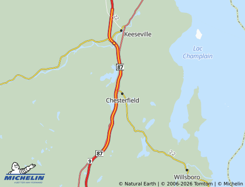 Mapa MICHELIN Chesterfield - ViaMichelin