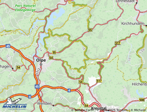 MICHELIN Rehringhausen map - ViaMichelin