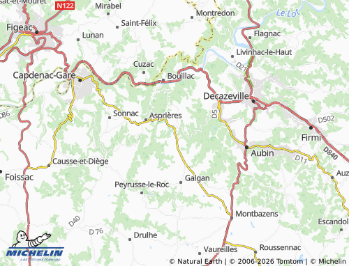 Mappa MICHELIN Les Albres - ViaMichelin