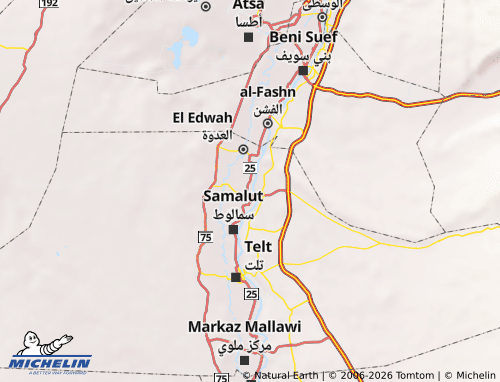 Mappa MICHELIN Bani Mazar - ViaMichelin