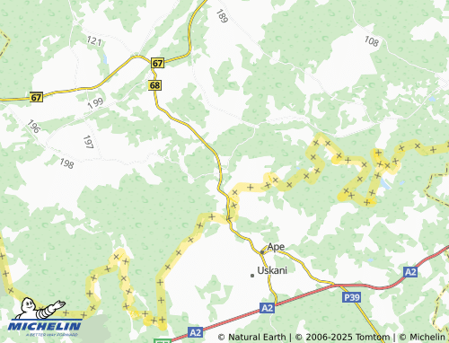 MICHELIN Vastse-Roosa map - ViaMichelin