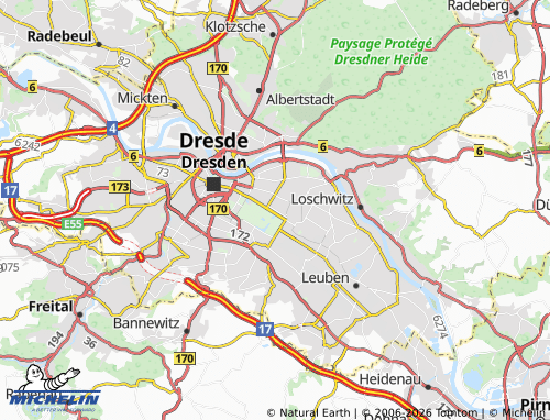 Mappa MICHELIN Striesen-Süd - ViaMichelin