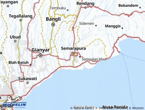 MICHELIN Semarapura Kelod map - ViaMichelin