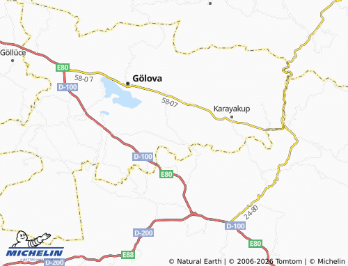 MICHELIN Demirkonak map - ViaMichelin