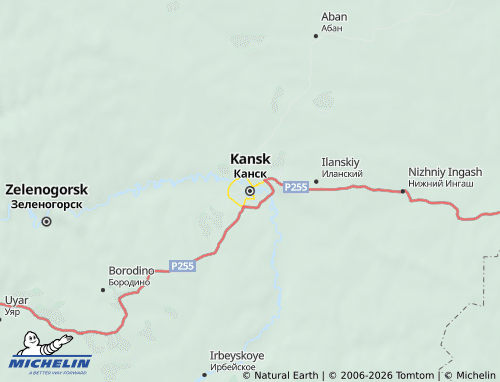 MICHELIN-Landkarte Kansk - ViaMichelin