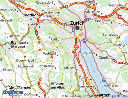 Carte MICHELIN Uetliberg - ViaMichelin