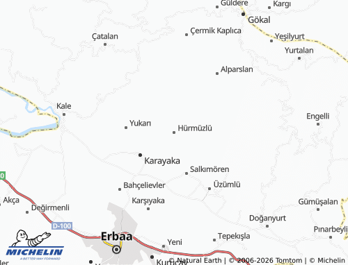 MICHELIN Hürmüzlü map - ViaMichelin