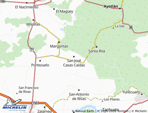 Mappa MICHELIN San José Casas Caídas - ViaMichelin