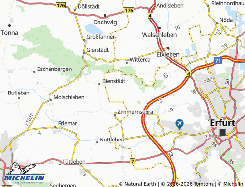 MICHELIN Töttelstädt map - ViaMichelin
