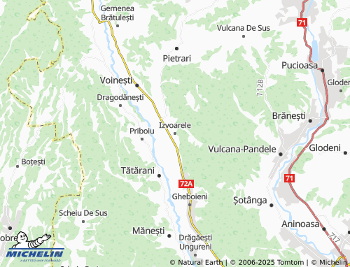 MICHELIN-Landkarte Izvoarele - ViaMichelin