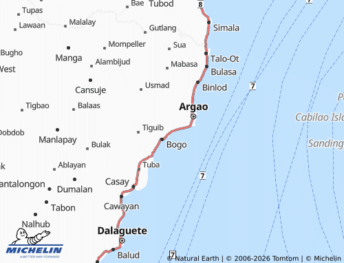 MICHELIN Tulic map - ViaMichelin