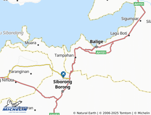 MICHELIN Tampahan map - ViaMichelin