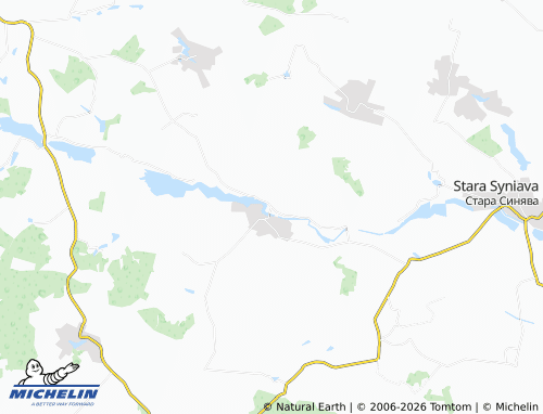 Kaart MICHELIN Pyliava - ViaMichelin