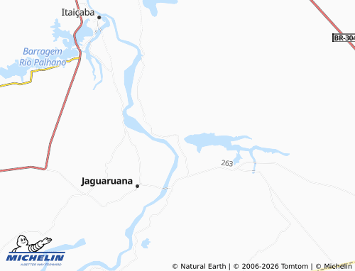 Mapa MICHELIN São José do Lagamar - ViaMichelin