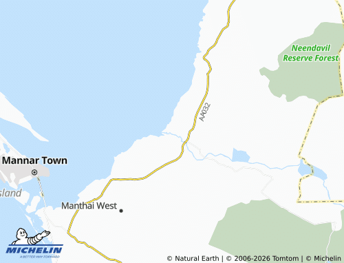 Mapa MICHELIN Vidathaltheevu West - ViaMichelin