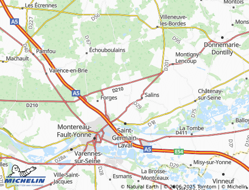 MICHELIN-Landkarte Laval-en-Brie - ViaMichelin