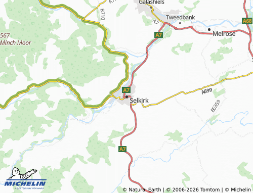 Carte MICHELIN Selkirk - ViaMichelin