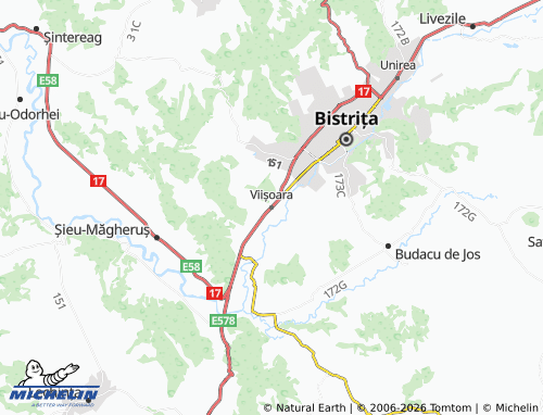 Mappa MICHELIN Viișoara - ViaMichelin