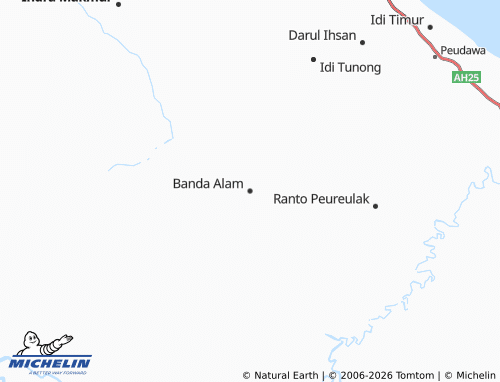 MICHELIN Banda Alam map - ViaMichelin