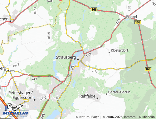 MICHELIN Strausberg map - ViaMichelin
