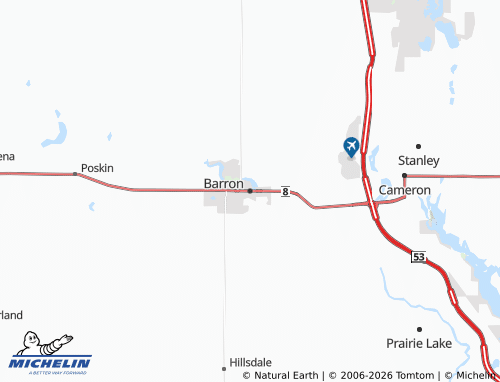 Kaart MICHELIN Barron - ViaMichelin