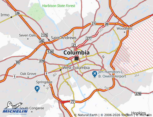 Carte MICHELIN Columbia - ViaMichelin