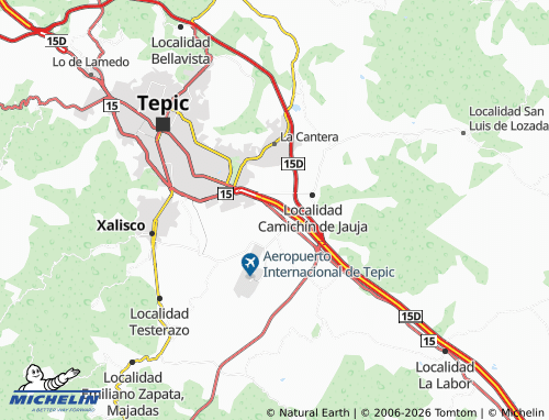 MICHELIN La Guadalupana map - ViaMichelin
